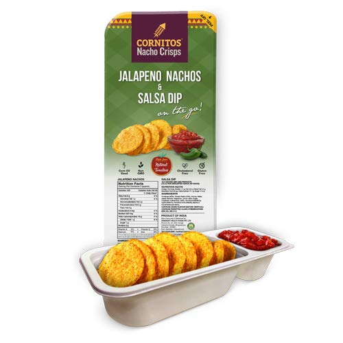 Cornitos Jalapeno Nachos and Salsa Dip Tray