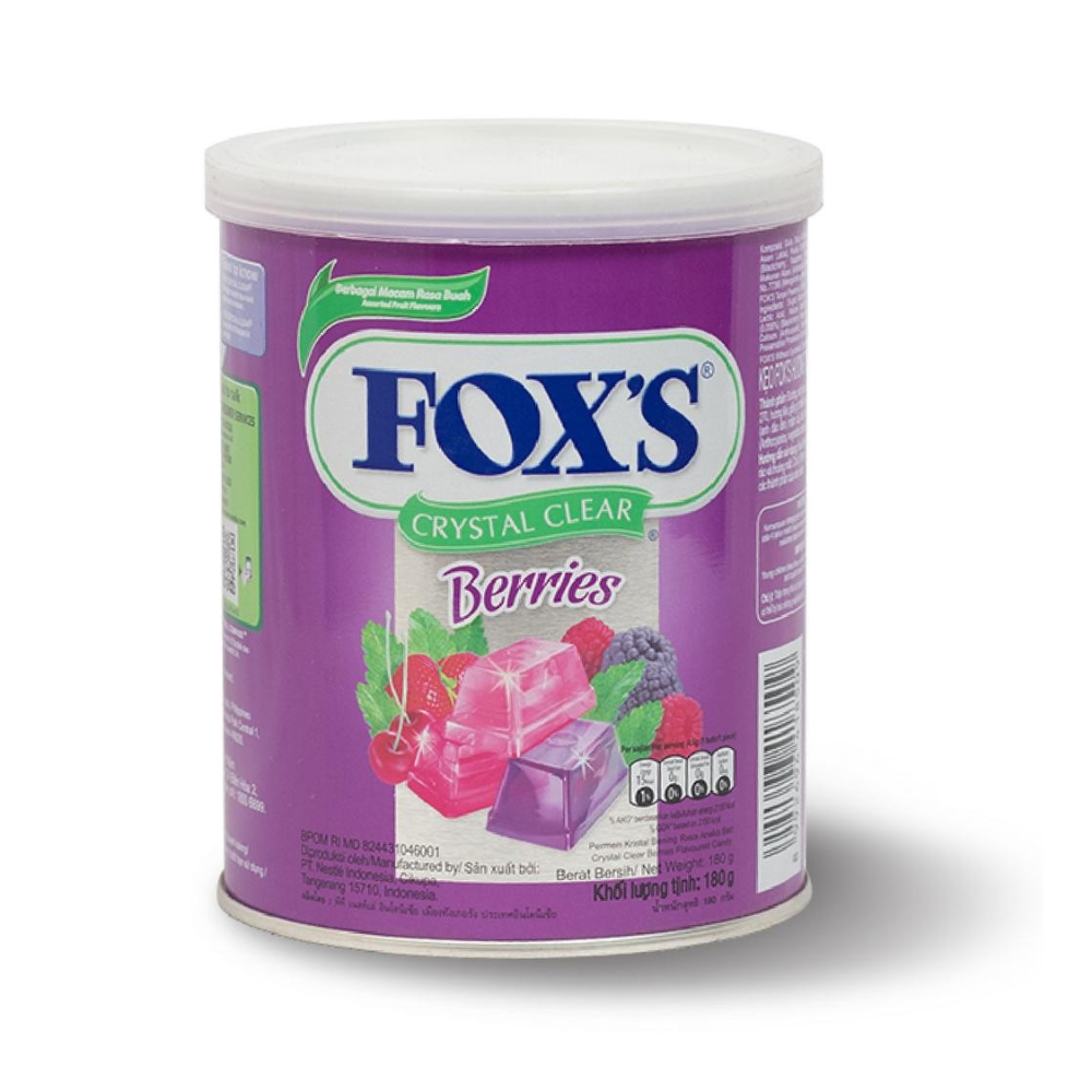 Fox Crystal Clear Berries Candy Tin